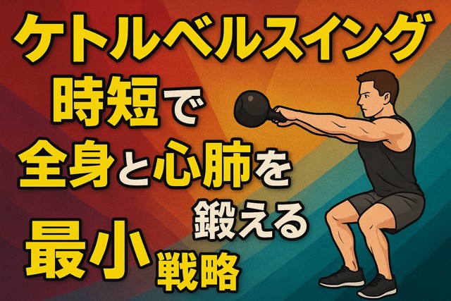 Kettlebell swing cardio strength
