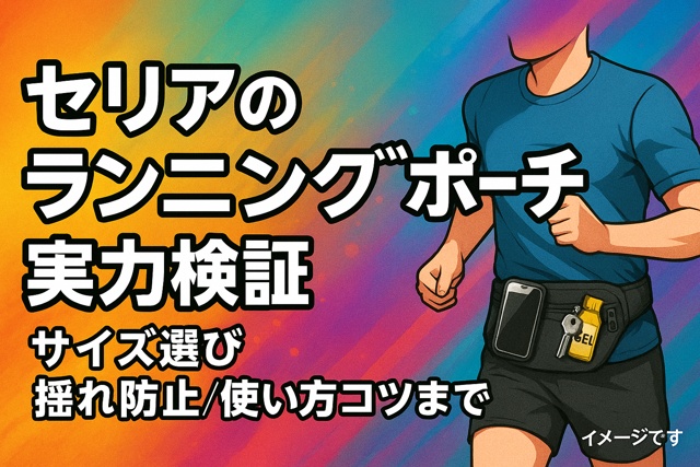 running pouch usage test