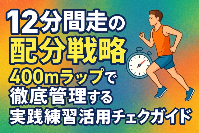 12min running pace strategy