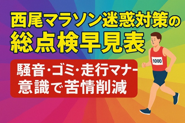 nshio marathon etiquette guide